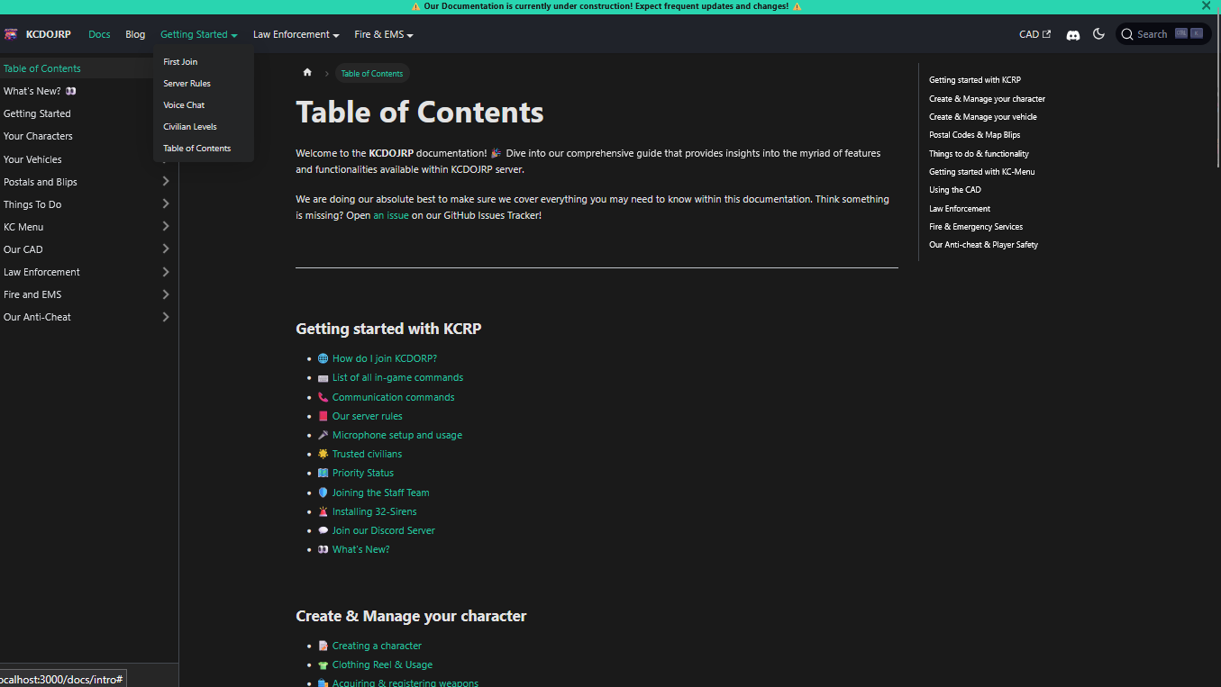 New Layout